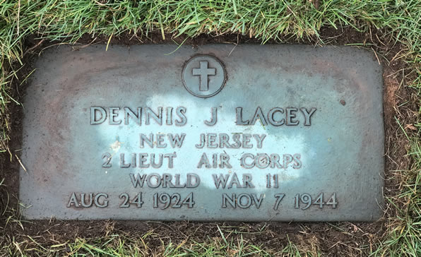 Dennis J Lacey grave Marker